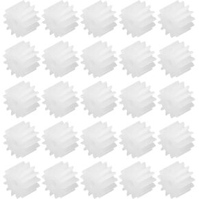 MECCANIXITY 30Pcs Plastic Gears 13 Teeth Plastic Shaft Gears Model 132AA Reduction Gear for RC Car Model DIY Robot,White Module 0.5