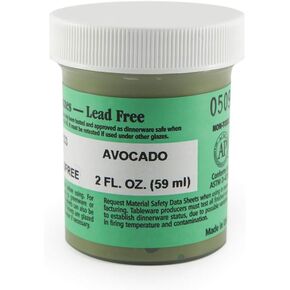 Amaco Velvet Underglaze - 2 Ounce Jar - V-333 Avocado