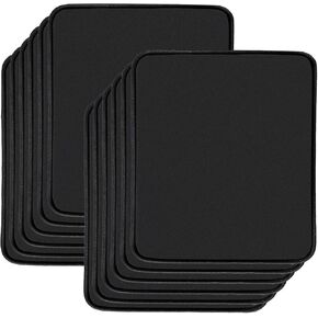 10 Pcs Computer Mouse Mat,Premium-Textured Mouse Pad with Stitched Edge,Gaming Mouse Pads with Non-Slip Rubber Base,Waterproof Mouse Pad for Laptop Computer Office Home(Black-10.2x8.2)