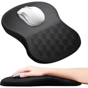 Doctor Developed Mouse Pad with Wrist Rest Ergonomically Designed Japanese Manufacturers Mouse pad for Carpal tunne 11.8x7.9 inch