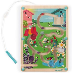 Janod Bee Hive Magnetic Wooden Maze Game - Ages 2+ - J05310, White