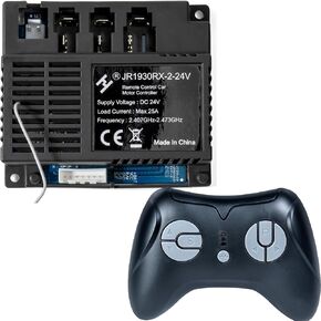 JR1930RX-3-24V,JR1930RX-2-24V Control Box Receiver and 2.4G Bluetooth Remote Control kit Kids Powered Ride on car Controller Accessories for Children Electric Ride On Car Replacement Parts