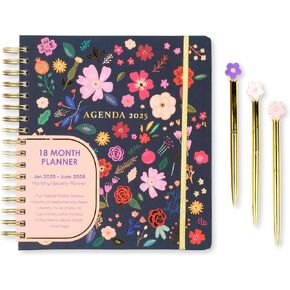 2025-2026 Monthly Large Planner- Daily, Weekly & Monthly Organizer with 3 Pens & Stickers - Organized Chaos Pink, January 2025 to June 2026, Stylish & Durable