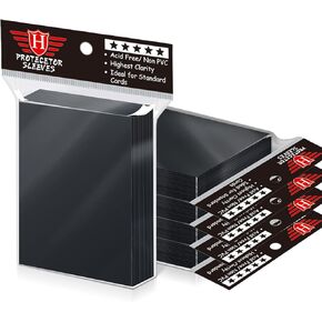500 Pcs Black Card Sleeves Toploaders for Trading Card, Soft Penny Card Sleeves Card Protectors Plastic Card Holders Fit for MTG, Baseball Card, Sports Cards, Game Card Standard Cards