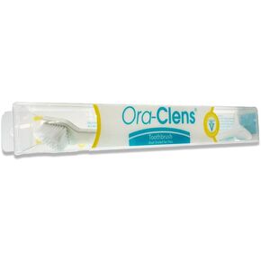 Dual Ended Toothbrush- Ergonomic Angled Design, Long Flexible Neck, Lightweight, Comfortable, Helps Control Tartar, Plaque & Bad Breath for Dogs and Cats.
