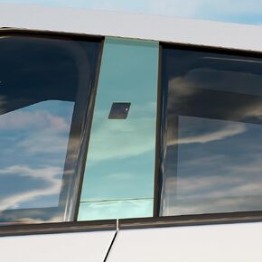 B & C Pillars & Door Buttons Vinyl Wrap for Tesla Cybertruck - Carbon Fiber Film Decal, 2024 Styling Accessories Kit