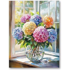Ginfonr DIY 5D Diamond Art Kits for Adults, Flower Diamond Painting for Adults, Diamond Art Landscape Full Drill, Diamond Art Kits Embroidery Rhinestone Craft for Home Wall Decor 12 * 16 Inch03