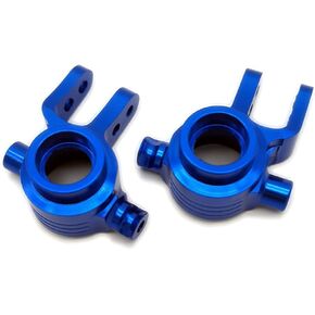 2pcs Aluminum Front Steering Blocks Axle Carrier Blue for Traxxas 1/10 Slash 4X4 Stampede 4X4 Rustler 4x4 6837
