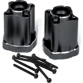 Rear Axle Mount Set Aluminum for Losi 1/18 Mini LMT 4X4 Brushed Monster Truck，Replacement for Losi - LOS214043 Upgrade Part Rear Axle Mount Lockout for Losi-LOS01026 1/18 Mini LMT Monster (Black)