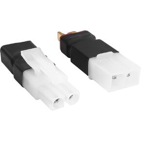 YACSEJAO 1 Pair Deans Style T Plug to Big Tamiya Wireless Connector Male Female Plug Adapter for RC FPV Drone Car Truck Lipo NiMH Battery Charger ESC