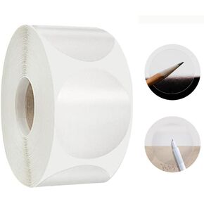 2 لفات/1000 قطعة من أختام مغلف حزمة البيع بالتجزئة الواضحة 1 بوصة دائرة دائرية ويفر لواصق الختم لصندوق الأظرف وتغليف الهدايا in Kuwait