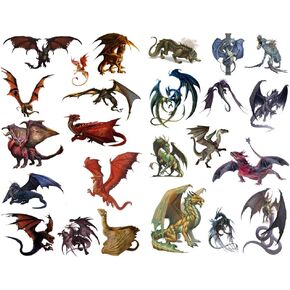 Seasonstorm Magic Dragon Precut Cute Aesthetic Diary Travel Paper Junk Journal Stickers Scrapbooking Stationery Sticker Flakes Art Supplies (PK357)