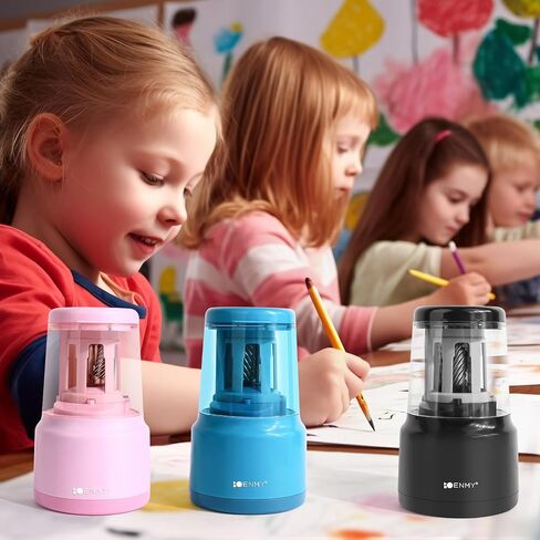 ENMY Electric Pencil Sharpener, Heavy-Duty Helical Blade Auto Pencil Sharpener, USB/Battery Operated Pencil Sharpener for No.2(6-8mm) Pencils and Colored Pencils in School/Office/Home in Saudi Arabia