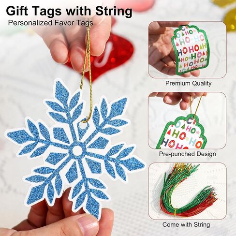 POPGIFTU 144 قطعة من علامات هدايا عيد الميلاد ذاتية اللصق ملصقات عيد الميلاد ملصقات هدايا 36 تصميمًا لملصقات اسم عيد الميلاد ملصقات هدايا تزيينية للعطلات ملصقات عيد الميلاد للهدايا in Kuwait