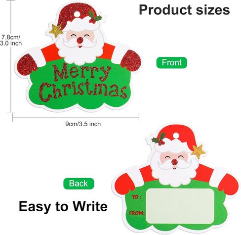 POPGIFTU 144 قطعة من علامات هدايا عيد الميلاد ذاتية اللصق ملصقات عيد الميلاد ملصقات هدايا 36 تصميمًا لملصقات اسم عيد الميلاد ملصقات هدايا تزيينية للعطلات ملصقات عيد الميلاد للهدايا in Kuwait