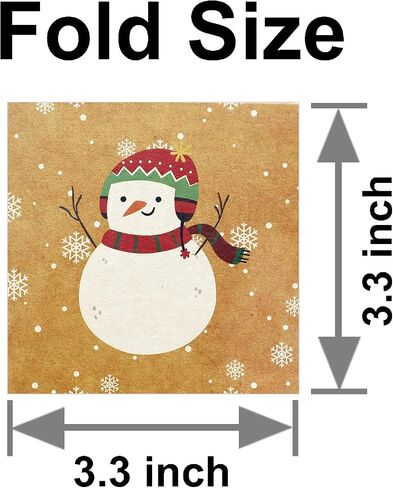 12 Pack Mini Size Merry Christmas Greeting Cards with Envelopes, 2.8 x 4.1 Inch, Cute Adorable Brown Color Christmas Xmas Gift Winter Holiday Style Festival Greetings Cards, Pack of 12 2X6 Brown in Kuwait