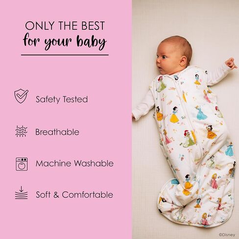 Milk Snob Disney Baby Sleeping Sack, Sleeveless Sleep Bag and Wearable Zip Up Blanket for Girl and Boy, Newborn Infant Shower | Sleeping Sack, Sleeveless Sleep Bag and Wearable Zip Up Blanket for Girl and Boy, Newborn Infant Shower in Saudi Arabia