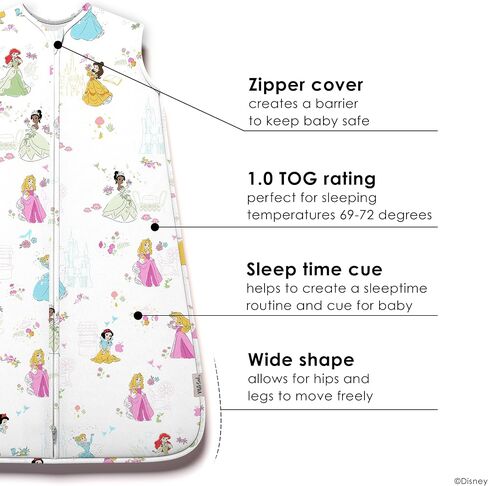 Milk Snob Disney Baby Sleeping Sack, Sleeveless Sleep Bag and Wearable Zip Up Blanket for Girl and Boy, Newborn Infant Shower | Sleeping Sack, Sleeveless Sleep Bag and Wearable Zip Up Blanket for Girl and Boy, Newborn Infant Shower in Saudi Arabia