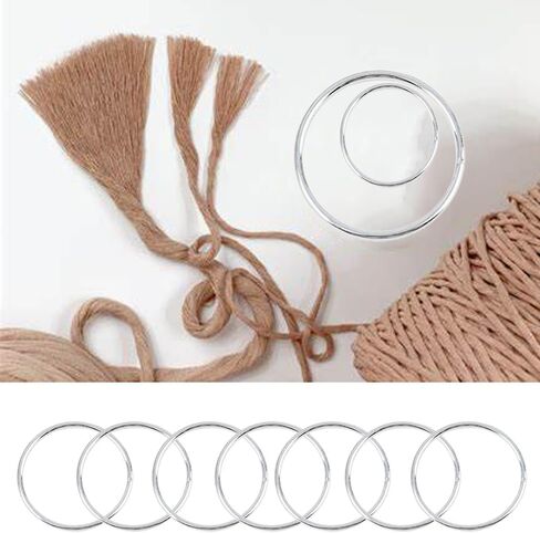 30Pcs Macrame Hoops Ring, BetterJonny 3 Inch Metal Craft Rings Hoops Gold Dream Catcher Rings Wreath Hoop Rings for Home Decorations DIY Crafts and Wall Hanging Crafts in Saudi Arabia