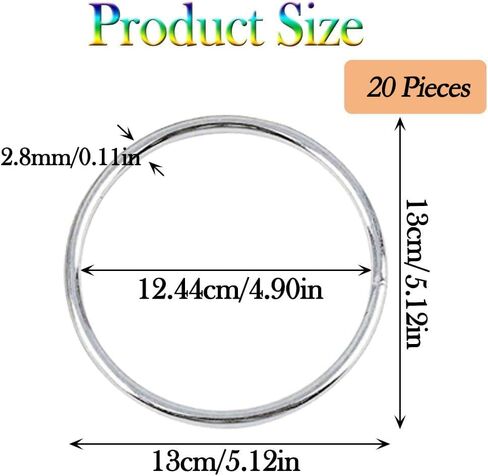 30Pcs Macrame Hoops Ring, BetterJonny 3 Inch Metal Craft Rings Hoops Gold Dream Catcher Rings Wreath Hoop Rings for Home Decorations DIY Crafts and Wall Hanging Crafts in Saudi Arabia