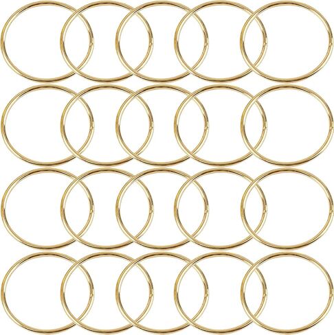 30Pcs Macrame Hoops Ring, BetterJonny 3 Inch Metal Craft Rings Hoops Gold Dream Catcher Rings Wreath Hoop Rings for Home Decorations DIY Crafts and Wall Hanging Crafts in Saudi Arabia