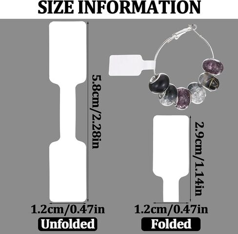 1000Pcs Jewelry Tags Price Tags Stickers Blank Jewelry Rings Tags Glossy Self Adhesive Price Stickers for Retail Pricing Labels for Necklace Ring Display(2 Roll, 500 Labels/Roll) in Saudi Arabia