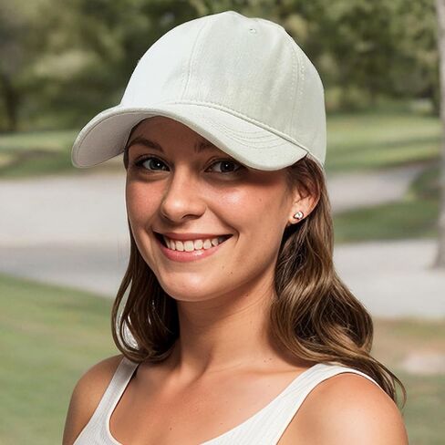 Lanzom Men Women Adjustable Baseball Cap Vintage Cotton Washed Distressed Hats Twill Plain Dad Hat with Ponytail in Saudi Arabia