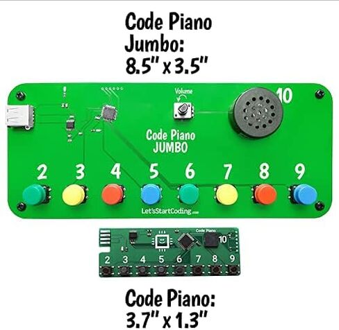 Code Piano STEM Coding Toy for Kids 8-12+ and Teens. Learn Real C++ Coding Skills. Includes 40+ Online Projects & Songs in Block and Typed Programming. Boys & Girls Create Songs & Sound Effects. in Kuwait