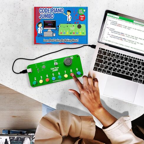 Code Piano STEM Coding Toy for Kids 8-12+ and Teens. Learn Real C++ Coding Skills. Includes 40+ Online Projects & Songs in Block and Typed Programming. Boys & Girls Create Songs & Sound Effects. in Kuwait