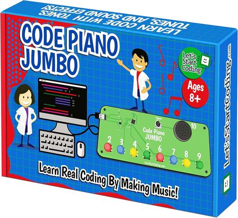 Code Piano STEM Coding Toy for Kids 8-12+ and Teens. Learn Real C++ Coding Skills. Includes 40+ Online Projects & Songs in Block and Typed Programming. Boys & Girls Create Songs & Sound Effects. in Kuwait