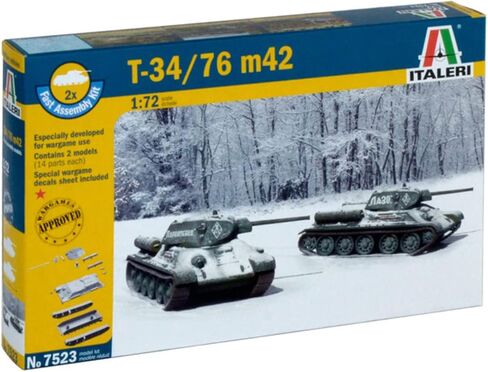 Italeri 1: 72 7523 T 34/76 M42 Vehicle in Saudi Arabia