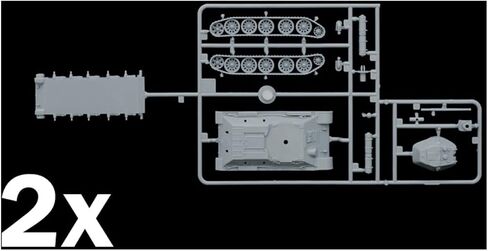 Italeri 1: 72 7523 T 34/76 M42 Vehicle in Saudi Arabia