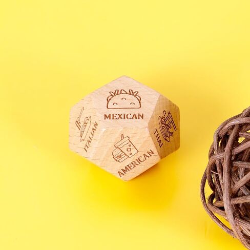 هدايا عيد الميلاد تخزين هدايا له تاريخها ليلة خطوبة هدايا مضحكة لصديقها الأزواج الغذاء النرد فك عيد الحب هدايا عيد الميلاد للنساء الرجال عشاق الطعام هدايا النرد الخشبي in Kuwait