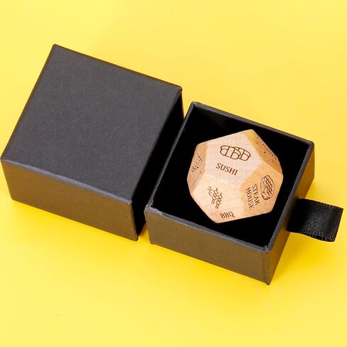 هدايا عيد الميلاد تخزين هدايا له تاريخها ليلة خطوبة هدايا مضحكة لصديقها الأزواج الغذاء النرد فك عيد الحب هدايا عيد الميلاد للنساء الرجال عشاق الطعام هدايا النرد الخشبي in Kuwait