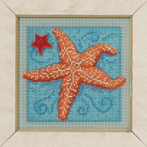 Mill Hill Starfish Beaded Counted Cross Stitch Kit 2016 Buttons & Beads Spring MH141615 in Saudi Arabia