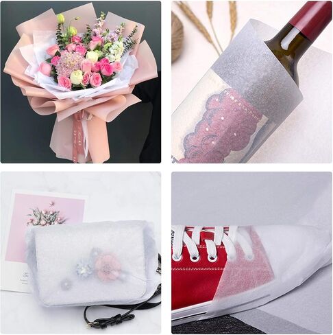 Segarty White Tissue Paper Bulk, 500 Sheets 14 x 20 inch Packaging Tissue Paper for Gift Bags, Gift Wrapping Paper, Shipping Clothes, Business, Packing, DIY Crafts, Birthday Wedding Decorations in Saudi Arabia
