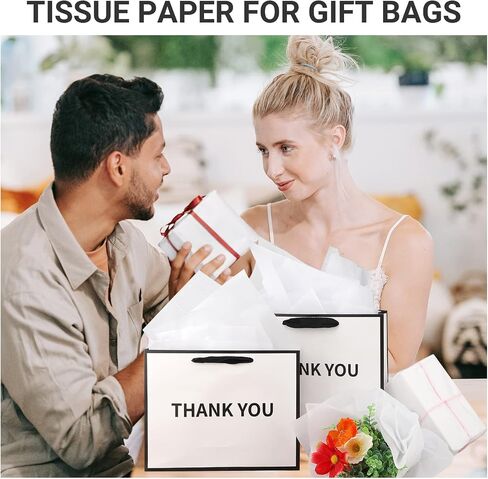 Segarty White Tissue Paper Bulk, 500 Sheets 14 x 20 inch Packaging Tissue Paper for Gift Bags, Gift Wrapping Paper, Shipping Clothes, Business, Packing, DIY Crafts, Birthday Wedding Decorations in Saudi Arabia