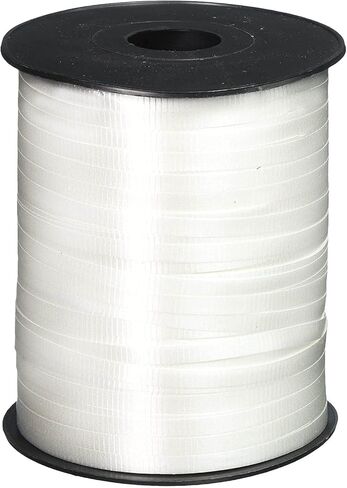 ZOOYOO 500 Yards White Crimped Curling Ribbon Balloon String Roll Balloon Curling Ribbon for Decoration Balloon Accessories in Saudi Arabia