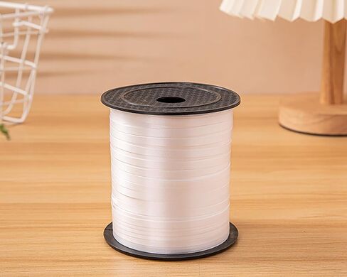 ZOOYOO 500 Yards White Crimped Curling Ribbon Balloon String Roll Balloon Curling Ribbon for Decoration Balloon Accessories in Saudi Arabia