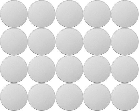 Zinc Alloy Blank Challenge Coins for Engraving Blank Coins for Laser Engraving Blank Challenge Coin Bulk, Blank Coins 40mm Silver Color Plated for DIY Crafts Metal Stamping Blanks-20 Pcs in Saudi Arabia