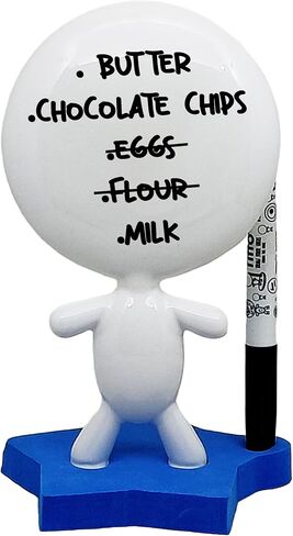 Cristmas Office Gifts Desk - Dry Erase Board - Ceramic Whiteboard Doll - TITTO Star, Draw Your Ideas - Home & Decor Design - for Any Desk, Student or Office (Black) in Saudi Arabia