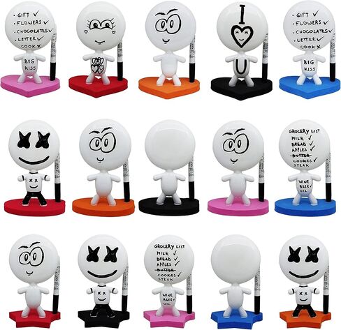 Cristmas Office Gifts Desk - Dry Erase Board - Ceramic Whiteboard Doll - TITTO Star, Draw Your Ideas - Home & Decor Design - for Any Desk, Student or Office (Black) in Saudi Arabia