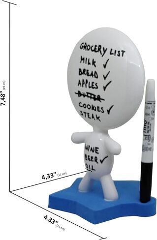 Cristmas Office Gifts Desk - Dry Erase Board - Ceramic Whiteboard Doll - TITTO Star, Draw Your Ideas - Home & Decor Design - for Any Desk, Student or Office (Black) in Saudi Arabia