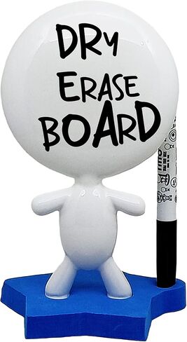 Cristmas Office Gifts Desk - Dry Erase Board - Ceramic Whiteboard Doll - TITTO Star, Draw Your Ideas - Home & Decor Design - for Any Desk, Student or Office (Black) in Saudi Arabia