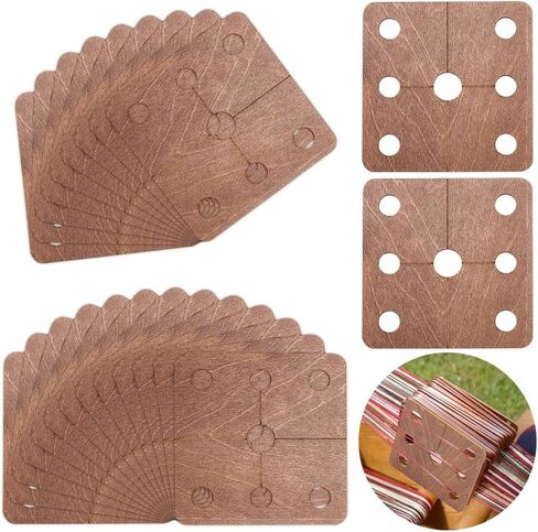 AHANDMAKER 24Pcs Square Weaving Cards, 2x2 Inch Wood Loom Cards Handmade Weaving Tool Tablet Weaving Loom Weaving Supplies Wood Tablet Weaving Cards Wood Tool for Knitting Loom Accessories, Camel in Saudi Arabia
