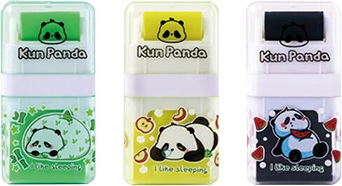 3 Pcs Cute Panda Eraser Mechanical Eraser Cartoon Eraser for School Kids Boy Girl Women Eraser Kawaii Erasers School Office Supplies (3Pcs Panda) in Saudi Arabia