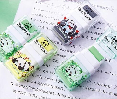 3 Pcs Cute Panda Eraser Mechanical Eraser Cartoon Eraser for School Kids Boy Girl Women Eraser Kawaii Erasers School Office Supplies (3Pcs Panda) in Saudi Arabia