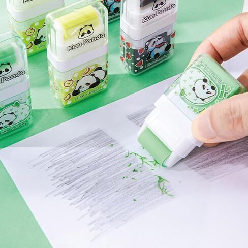 3 Pcs Cute Panda Eraser Mechanical Eraser Cartoon Eraser for School Kids Boy Girl Women Eraser Kawaii Erasers School Office Supplies (3Pcs Panda) in Saudi Arabia