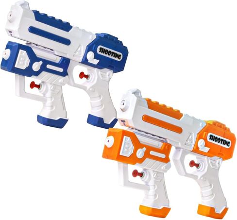 Wokaku Water Gun Water Squirt Guns Water Toy Guns for Kid Children Boys and Girls Summer Swimming Pool Party Beach Outdoor Toys (2 PCS - Blue & Orange) in Saudi Arabia