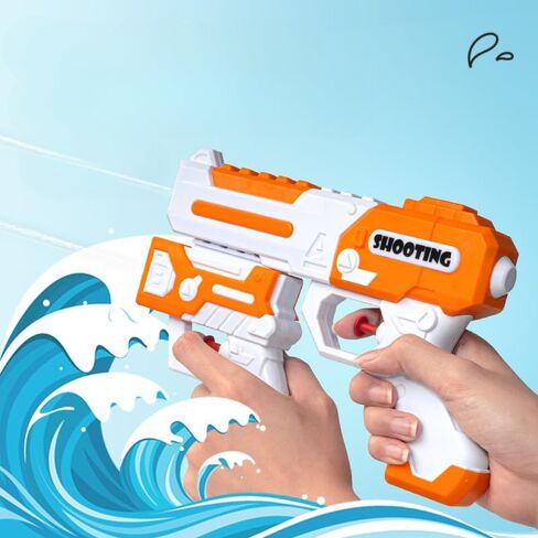 Wokaku Water Gun Water Squirt Guns Water Toy Guns for Kid Children Boys and Girls Summer Swimming Pool Party Beach Outdoor Toys (2 PCS - Blue & Orange) in Saudi Arabia